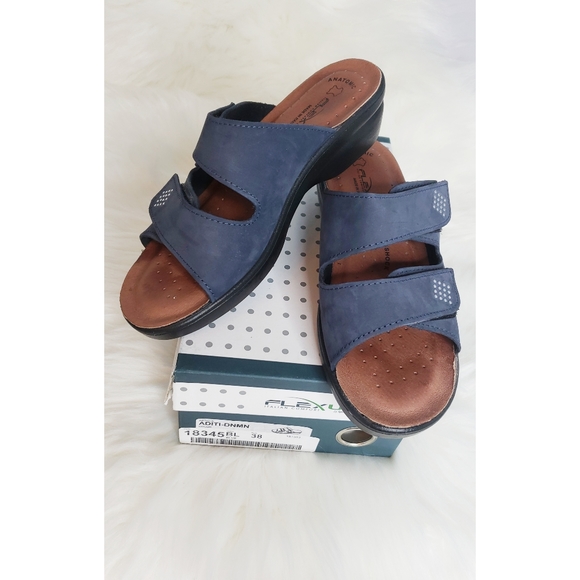 Flexus Spring Step Aditi Sandal Denim Blue Sz 38/8 - Picture 2 of 4